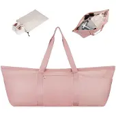 Unyqoos Sporttasche aus wasserdichtem Polyester mit Yogamattenfach, separatem Schuhfach, Nass-/Trockenfach, Front- & Rücktaschen, 2 elastische Seitentaschen, verstellbarer Schultergurt