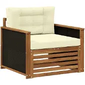 Syfax Outdoor Mittelsofa Massivholz Akazie Natur
