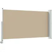 vidaXL Seitenmarkise 140 x 300 cm 100% Polyester Eisen Stahl