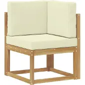 vidaXL Outdoor-Sofagarnitur 9 stk. Weiß und Creme