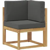 vidaXL Outdoor-Sofagarnitur 7 stk. Weiß und Anthrazit