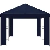 vidaXL Gartenpavillon 6 x 3 m Blau Polyester und Stahl 190 gsm