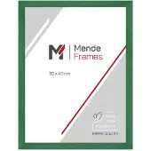 MendeFrames Holzrahmen mit Museumsglas Massivholz 60x80 cm Klassisch grün H300