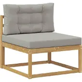 vidaXL Outdoor-Sofagarnitur 6 stk. Weiß und Hellgrau