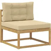 vidaXL Outdoor-Sofagarnitur 6 stk. Weiß und Beige