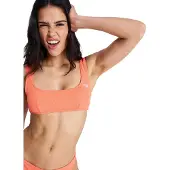 Roxy Bandeau-Bikini-Top "Sunshine Bralette", Damen, Gr. M, orange (rot orange), Obermaterial: 89% Polyester, 11% Elasthan., Bikini-Oberteile Bandeau-Bikini-Top