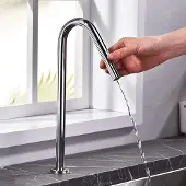Markenlos Küchenarmatur mit Umkehrosmose - Chrom Silber