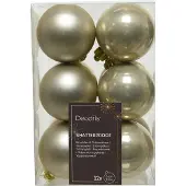 Ksd 12 Weihnachtskugeln Perle 60 mm (wit)