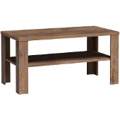 Masseno Couchtisch UDINE 120 cm Kaffetisch für Wohnzimmer Sofatisch Wohnzimmertisch Braun