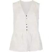 Apricot Blusentop "Peplum-Oberteil", Damen, Gr. M (38), weiß, gewebt, Obermaterial: 100% Baumwolle CO., uni, normal, V-Ausschnitt, Blusen Blusentop, mit Blumenstickerei