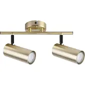 Candellux Deckenleuchte mit beweglichen Schirmen Messing Strahler 2x15W