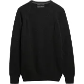 Superdry für Herren. M6110689A Pullover aus Wollmischung schwarz (XL), Lässig, Wolle