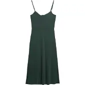 Superdry für Damen. W8011419A Grünes Strickkleid mit offenem Rücken (XL), Lässig, Viskose, Modal, Ärmellos / Hosenträger