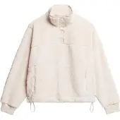 Superdry für Damen. W2012372A Super Henley beige Vlies (M), Lässig, Polyester