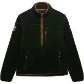 Superdry für Herren. M2014149A Half Zip Fleece Outdoor grün (XL), Lässig, Polyester
