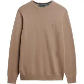 Superdry für Herren. M6110691A Pullover Essentials beige (XXL), Lässig, Baumwolle