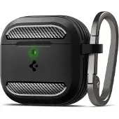 Spigen Rugged Armor, Hülle, Silikon, Thermoplastische Polyurethane (TPU), 31,1 g, Schwarz