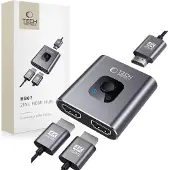 Tech-Protect HB07, HDMI Typ A (Standard), 2 x HDMI, Buchse, Buchse, Gerade, Gerade