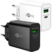 Goobay 30 W USB-C PD GaN Dual-Schnellladegerät schwarz