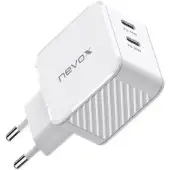 Nevox Netzteil Dual USB-C 45W weiss