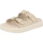 Caprice Damenschuhe Sandalen Bequem Pantolette Beige Freizeit, Schuhgröße:37 EU