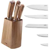 Kuppels 5-tlg. Messerblock WOOD 5-teilig holz