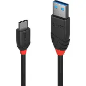Lindy 36917, 1,5 m, USB A, USB C, USB 3.2 Gen 1 (3.1 Gen 1), 10 Gbit/s, Schwarz