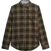 Superdry für Herren. M4010727A Grünes Holzfällerhemd (S), Lässig, Baumwolle, Langarm