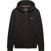 Superdry für Herren. M2014128A Essential Logo Zip Sweatshirt dunkelgrau (L), Lässig, Baumwolle