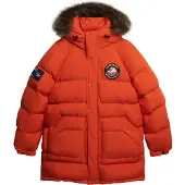 Superdry für Herren. M5012208A Parka Lang Everest Baffled orange (XL), Lässig, Polyester