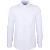 Seidensticker Casual Hemd Herren Slim Fit Baumwolle blau gestreift, 39 817214-0001-00390