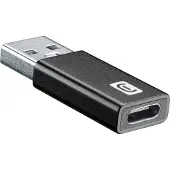 Cellularline Adapter von USB auf USB-C, USB A, USB C, Schwarz