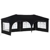 Syfax Pop-up Partyzelt 575 x 288 x 245 cm Anthrazit Oxford-Stoff