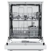 Teka DFS 46750, Freistehend, Standardgröße (60 cm), Weiß, Schwarz, Weiß, Tasten, LED