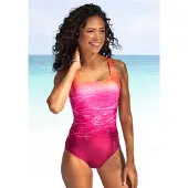 LASCANA Badeanzug mit Batikprint und Shaping-Effekt