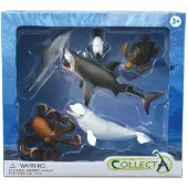 Collecta Set mit 6 Wasserlebewesen-Figuren von