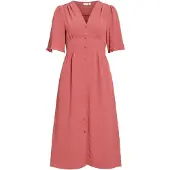 Vila Viskov Kurzärmeliges Maxikleid