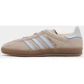 Adidas Sneaker ORIGINALS "GAZELLE INDOOR", Damen, Gr. 36, beige (wonder beige, halo blau, gum5), Leder, Synthetik, Schuhe Sneaker, Topseller