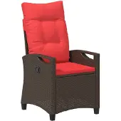 Syfax Verstellbarer Gartenstuhl 56 x 60 x 112 cm Stahl