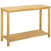Syfax Gartenkonsole Tisch Helles Akazienholz 110 x 40 x 75 cm