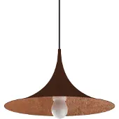 Lumicom Pendelleuchte Louie aus handlackiertem Blattmetall, 33 cm breit, 16 cm hoch