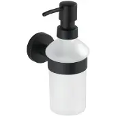 OEM Handwaschmittelbehälter - gesäumtes Glas - schwarz - matt Stahl
