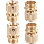 OEM 4-teiliges Gartenschlauch-Anschlussset mit messing-Verbindungen