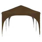vidaXL Pop-up Partyzelt 575 x 288 x 245 cm Taupe Oxford-Stoff