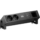 Bachmann BM0024217 DESK2 2xCEE7/3 1xUSB C/C 45W 1xCM 0,2m RAL9005
