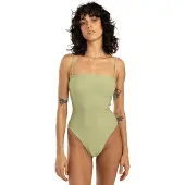Billabong Badeanzug "Tanlines", Damen, Gr. XL, grün (avocado), Recycling-Polyester, Badeanzüge Badeanzug