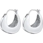 Elli Paar Creolen "Ohrringe Creolen Ohrhänger Schlicht Klassik 925 Silber" Gr. 18, silber, Ohrringe, Damen, 18, ohne Stein, Silber 925 (Sterlingsilber), Paar Creolen