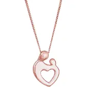 Elli Halskette Mutter & Kind Verbundenheit 925 Sterling Silber Elli Rosegold