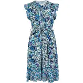 Apricot Minikleid "Geblümtes Minikleid" 2 tlg. mit Rüschen