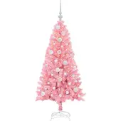 vidaXL Weihnachtsbaum Rosa 120 cm PVC